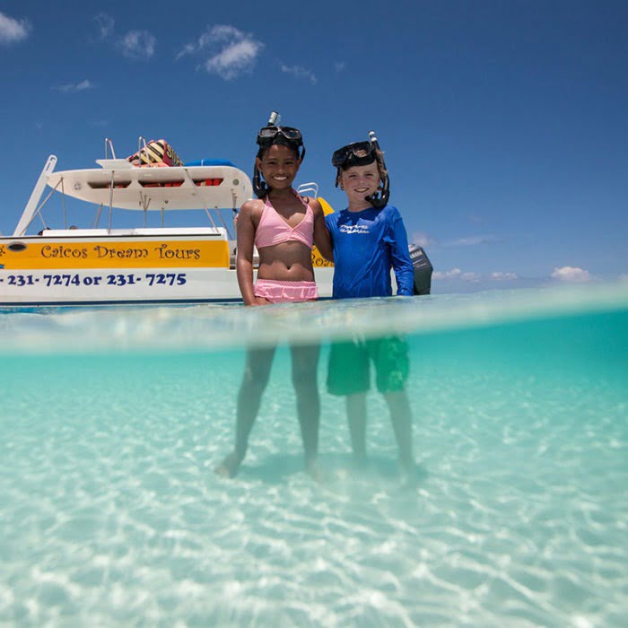 Kids on Turks and Caicos Snorkeling Adventure