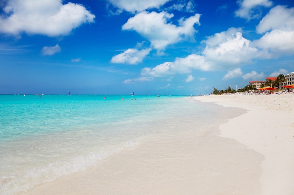 a sandy beach next to the ocean