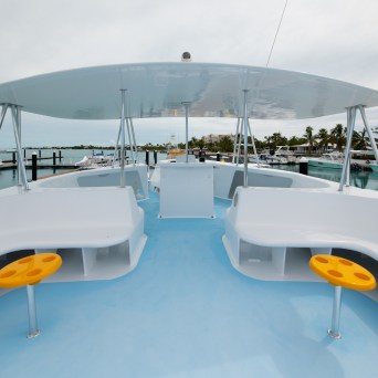 a boat sitting on top of a table