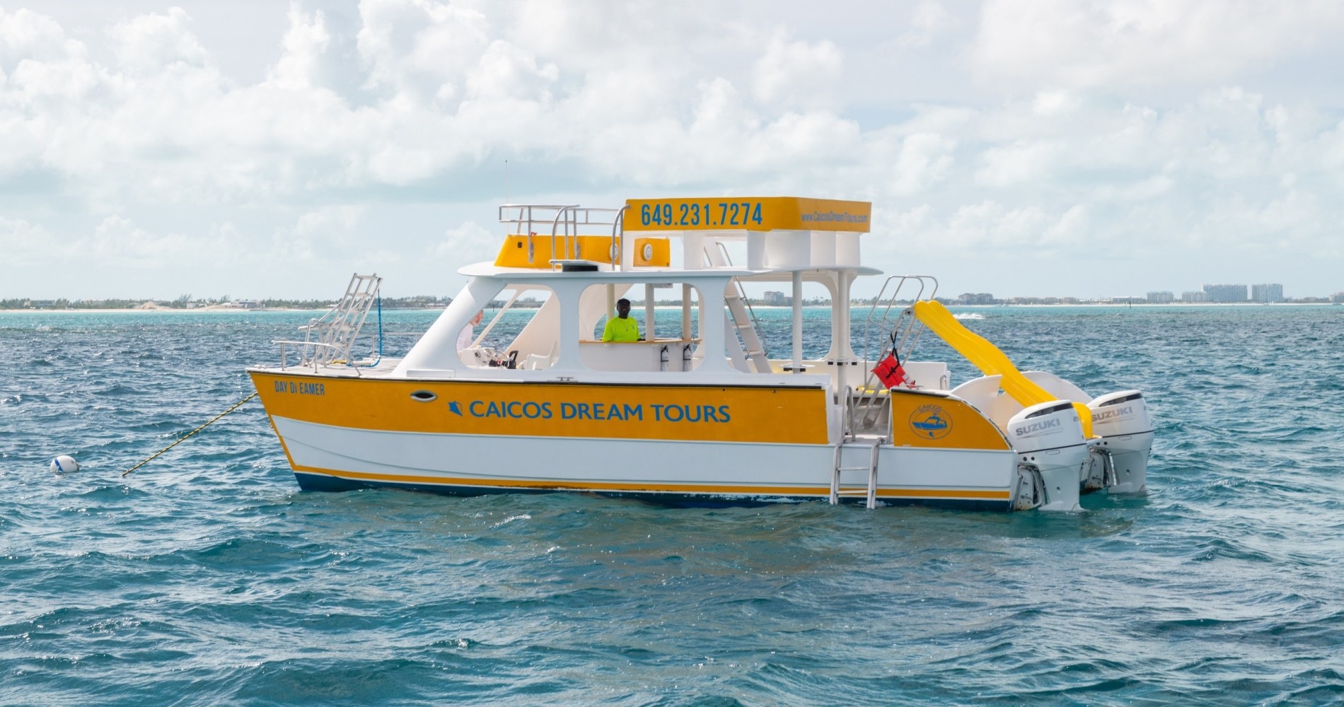 a small boat in a body of water