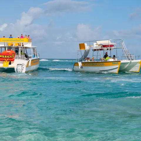 a large ship in the ocean
