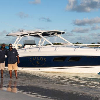 a small boat in a body of water