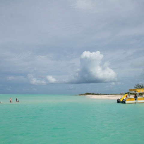 a boat in a large body of water