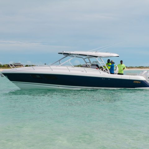 a small boat in a body of water