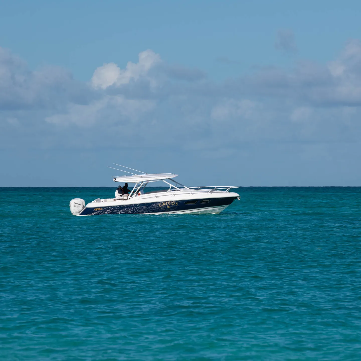 a boat in a large body of water